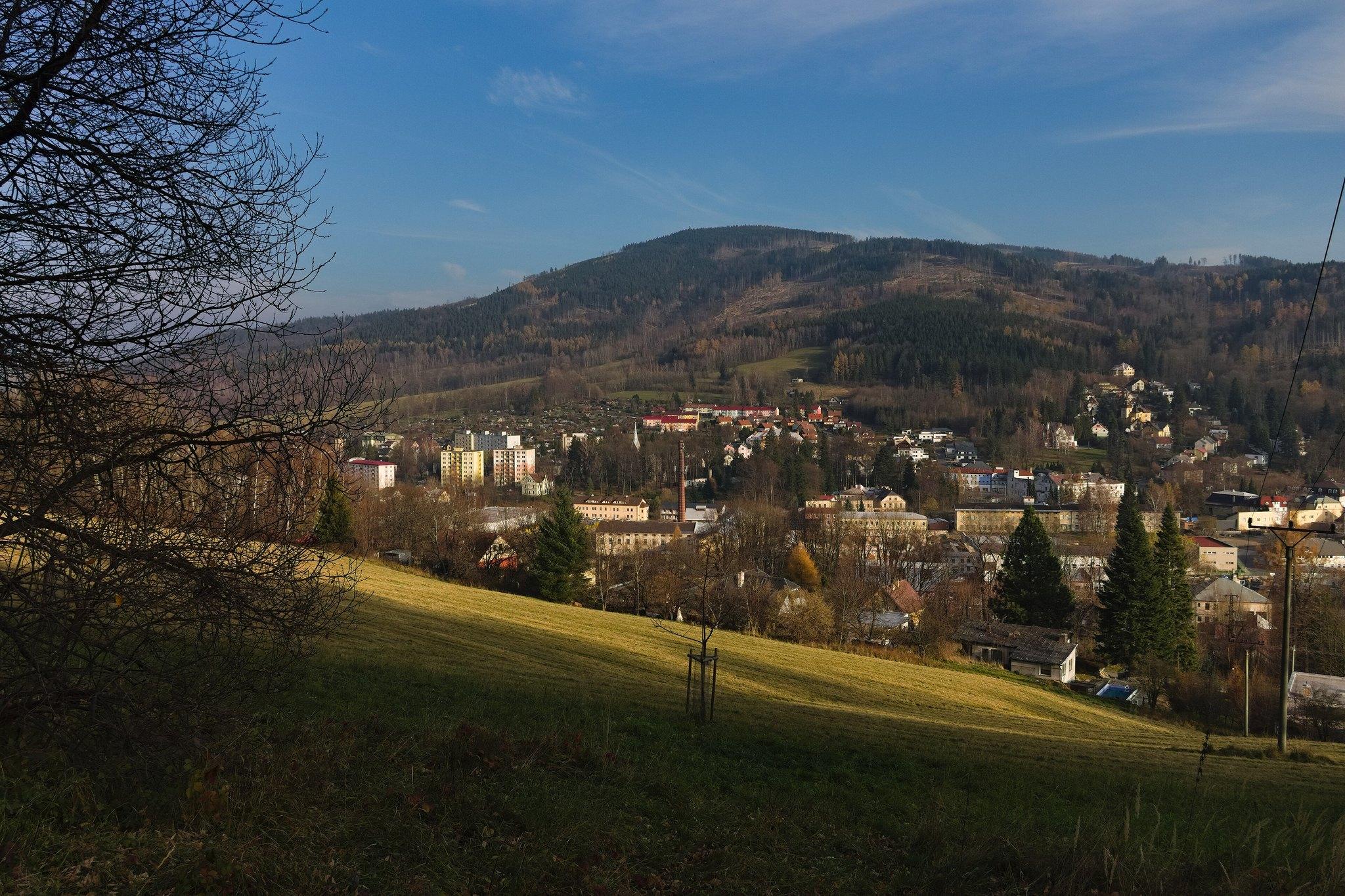 Jeseník a rozhledna Zlatý Chlum